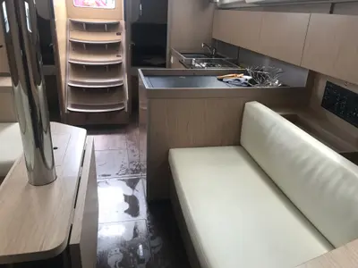 Salon of Achemar, a Beneteau Oceanis 41.1 sailboat at Tonnarella, Italy
