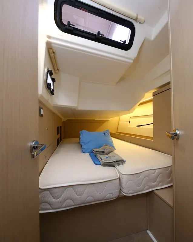 Cabin on Wunderbar, a Beneteau Oceanis 46.1 sailboat at Marmaris, Turkey