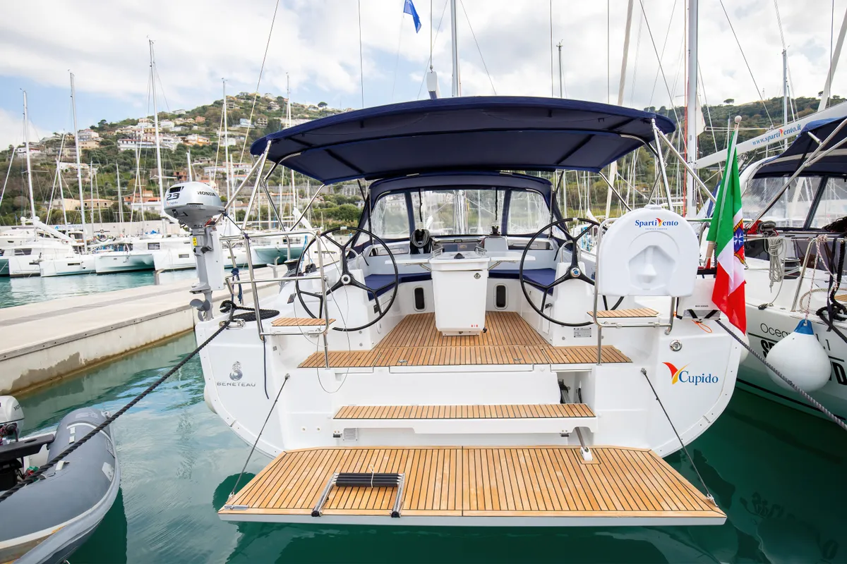 Exterior view of Cupido - Comfort line, a Beneteau Oceanis 40.1 sailboat at Tonnarella, Italy