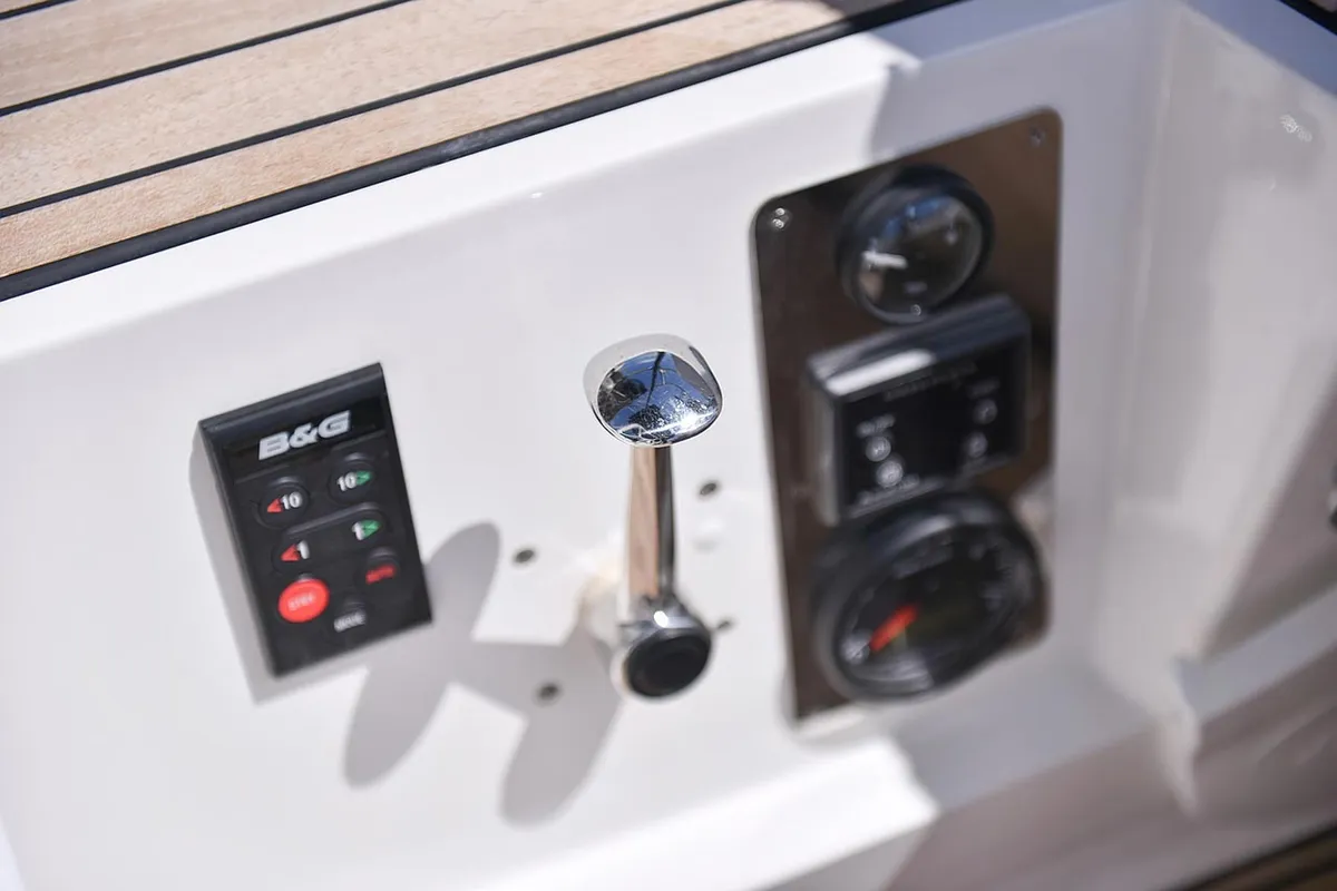 Deneb, a Bavaria Cruiser 34 sailboat at Jezera, Croatia