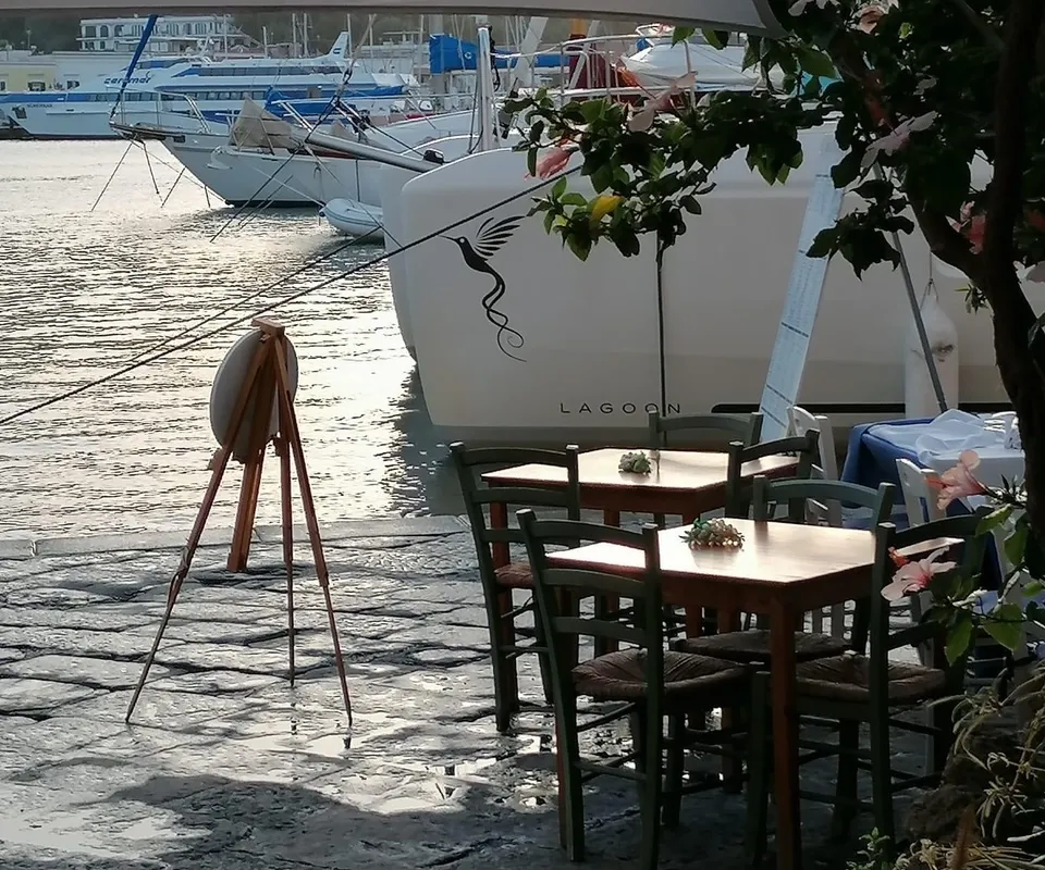 Exterior view of Colibrì Platinum Service, a Lagoon 50 catamaran at Castellammare di Stabia, Italy