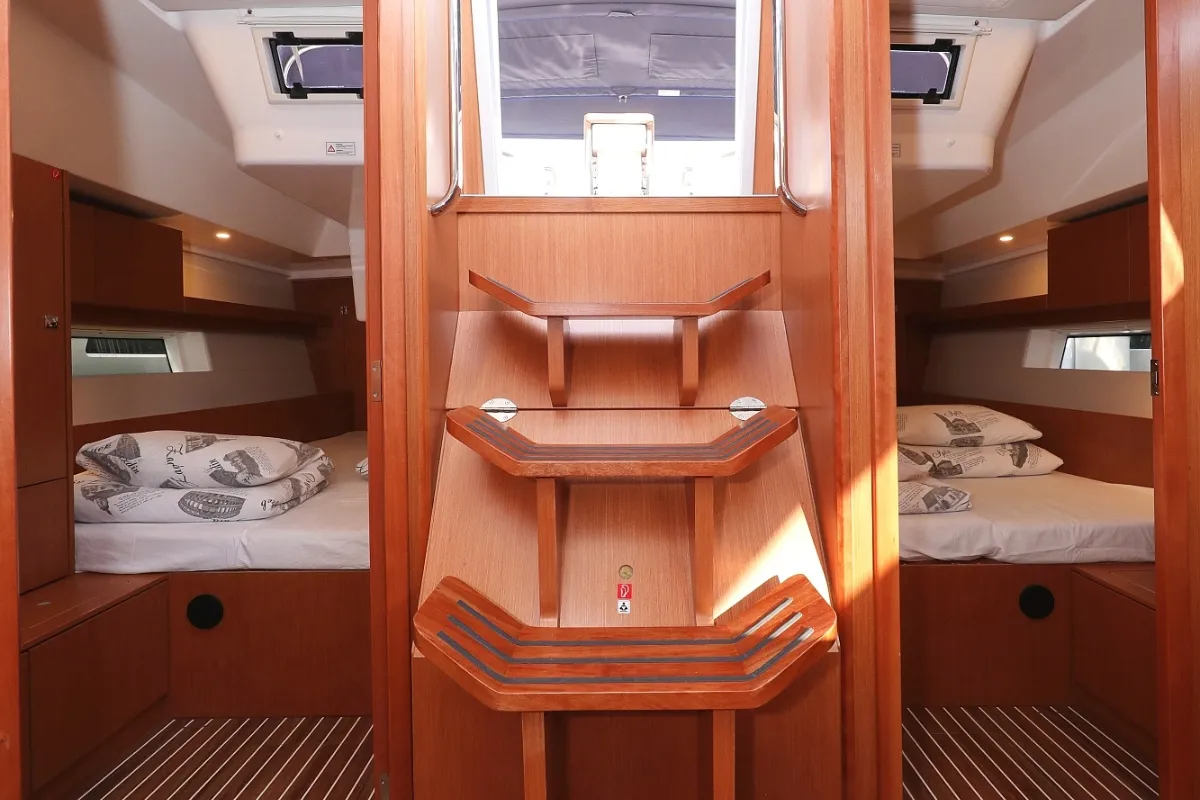 Cabin on Bella, a Bavaria C45 Holiday sailboat at Pirovac, Croatia
