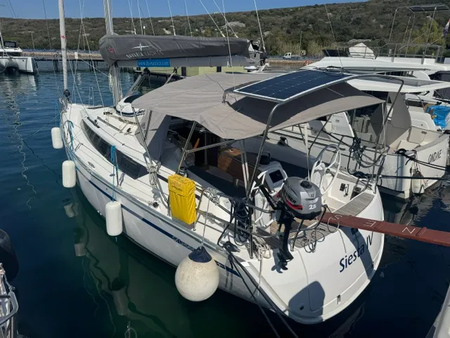 Exterior view of Dufour 350 GL, a sailboat at Punat, Croatia