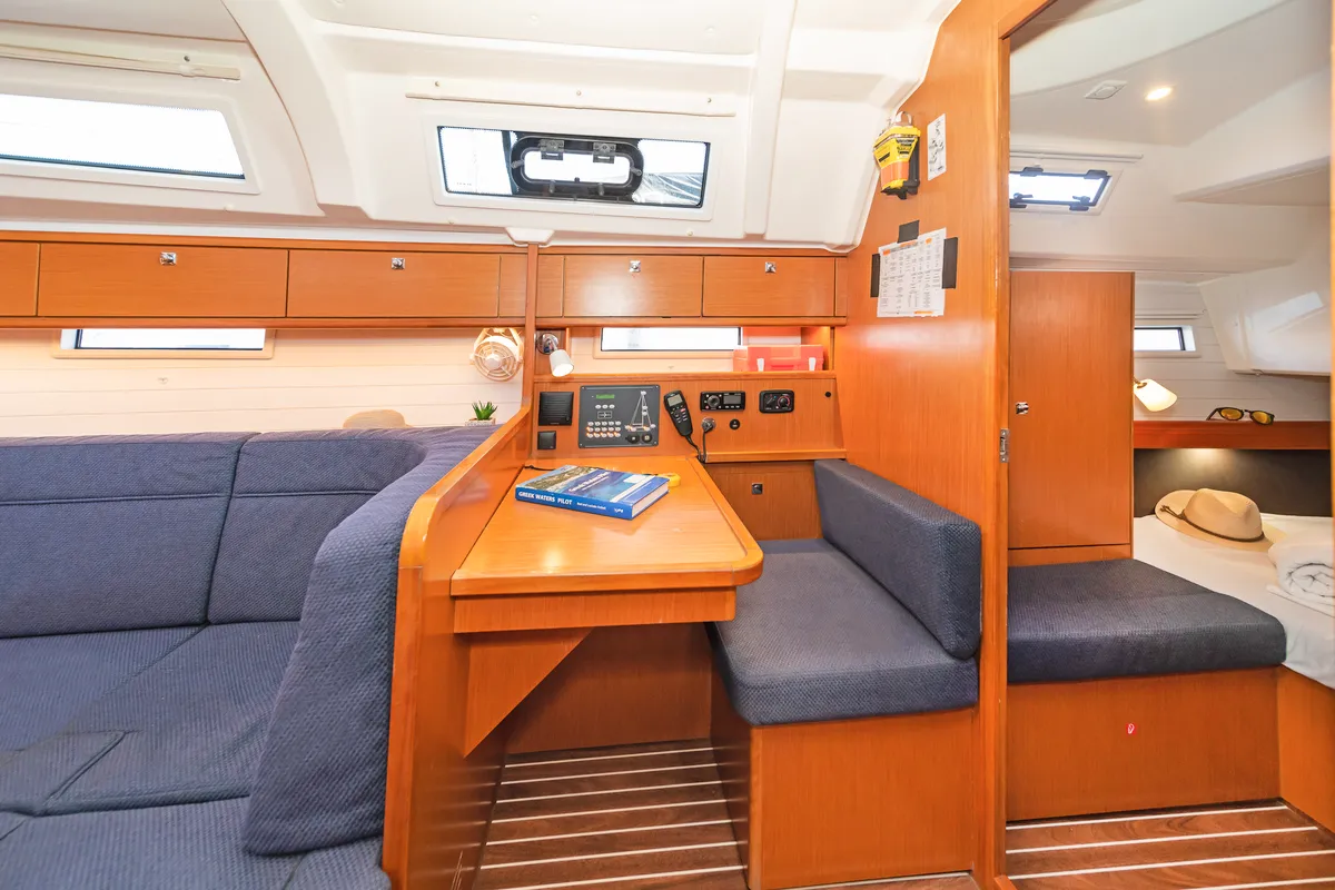 Salon of Forkys, a Bavaria Cruiser 41 sailboat at Municipal Unit of Rhodes, Greece