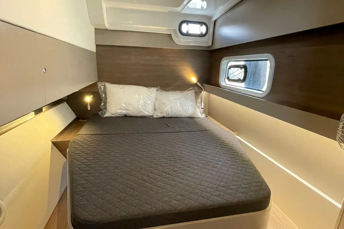 Cabin on Helona, a Bali Catspace catamaran at Volos, Greece