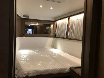 Cabin on Vertigo, a Lagoon 450 S catamaran at Roche Caiman, Seychelles