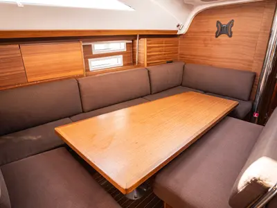 Salon of Tatiana, a Elan Impression 45.1 sailboat at Pirovac, Croatia