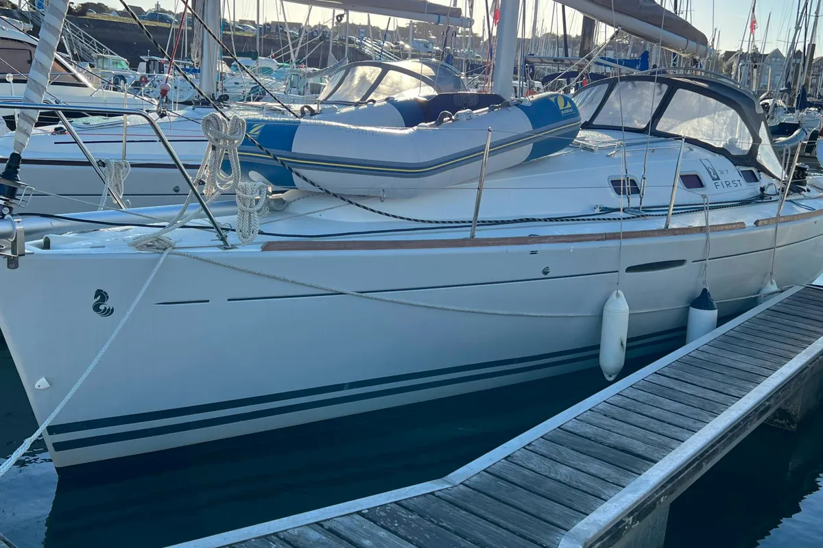 Exterior view of Beneteau First 31.7, a sailboat at Kerners, France