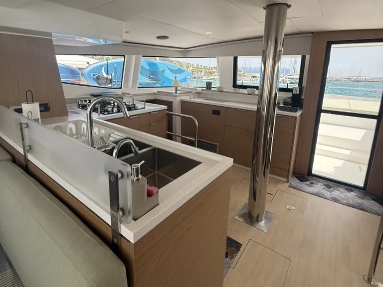 Atlantic, a Bali 4.6 catamaran at Olbia, Italy