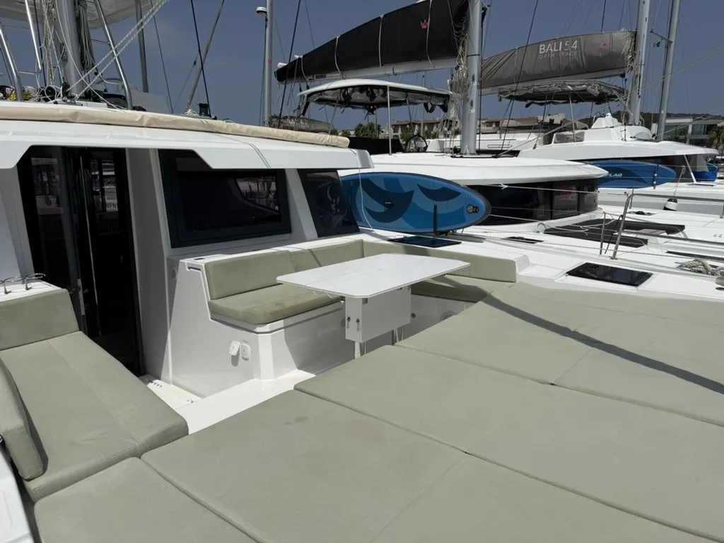 Atlantic, a Bali 4.6 catamaran at Olbia, Italy