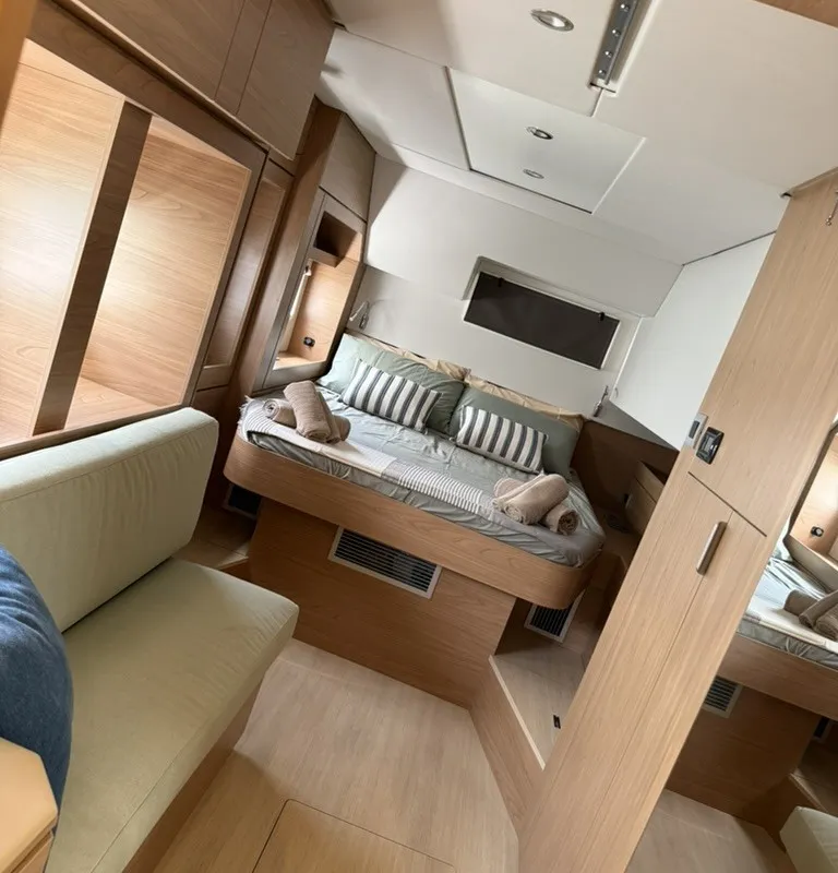 Atlantic, a Bali 4.6 catamaran at Olbia, Italy
