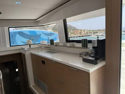 Atlantic, a Bali 4.6 catamaran at Olbia, Italy