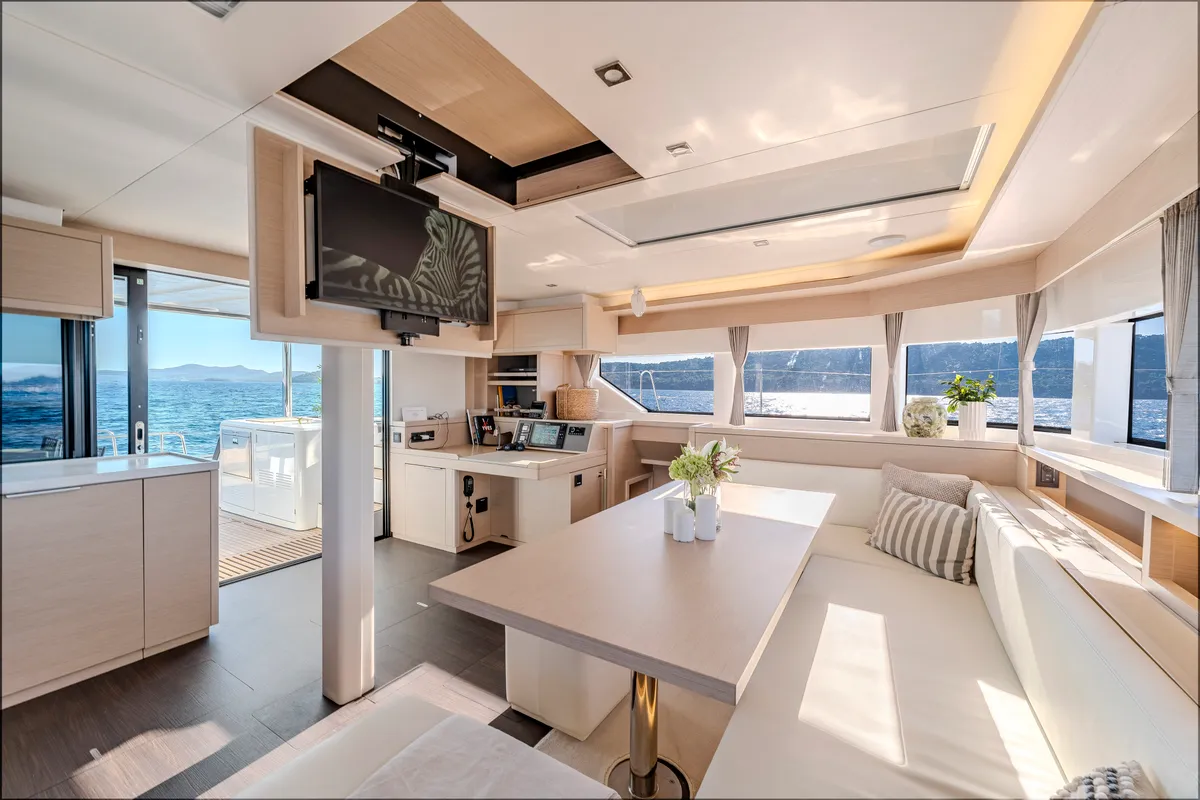 Galley of Black Caviar, a Lagoon 55 catamaran at Split, Croatia