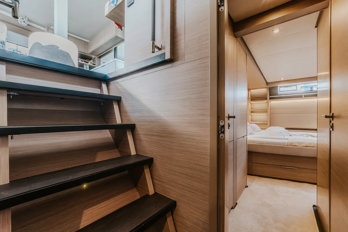 Cabin on Triwing Ossus, a Lagoon 55 catamaran at Grad Kaštela, Croatia