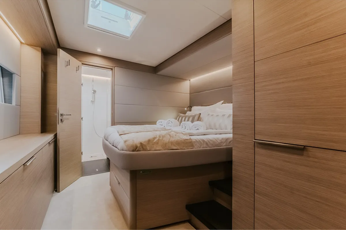 Cabin on Triwing Ossus, a Lagoon 55 catamaran at Grad Kaštela, Croatia