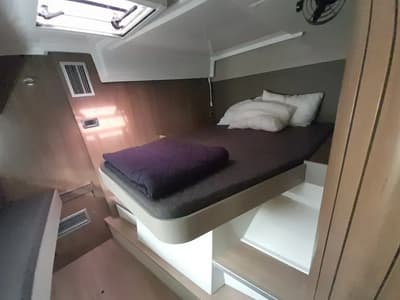 Cabin on Hermes, a Bali Catspace catamaran at Preveza, Greece