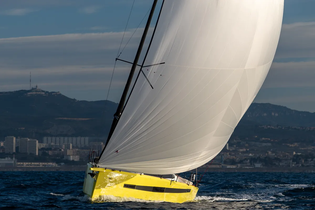 Exterior view of Kairos, a RM 1080 sailboat at La Rochelle, France