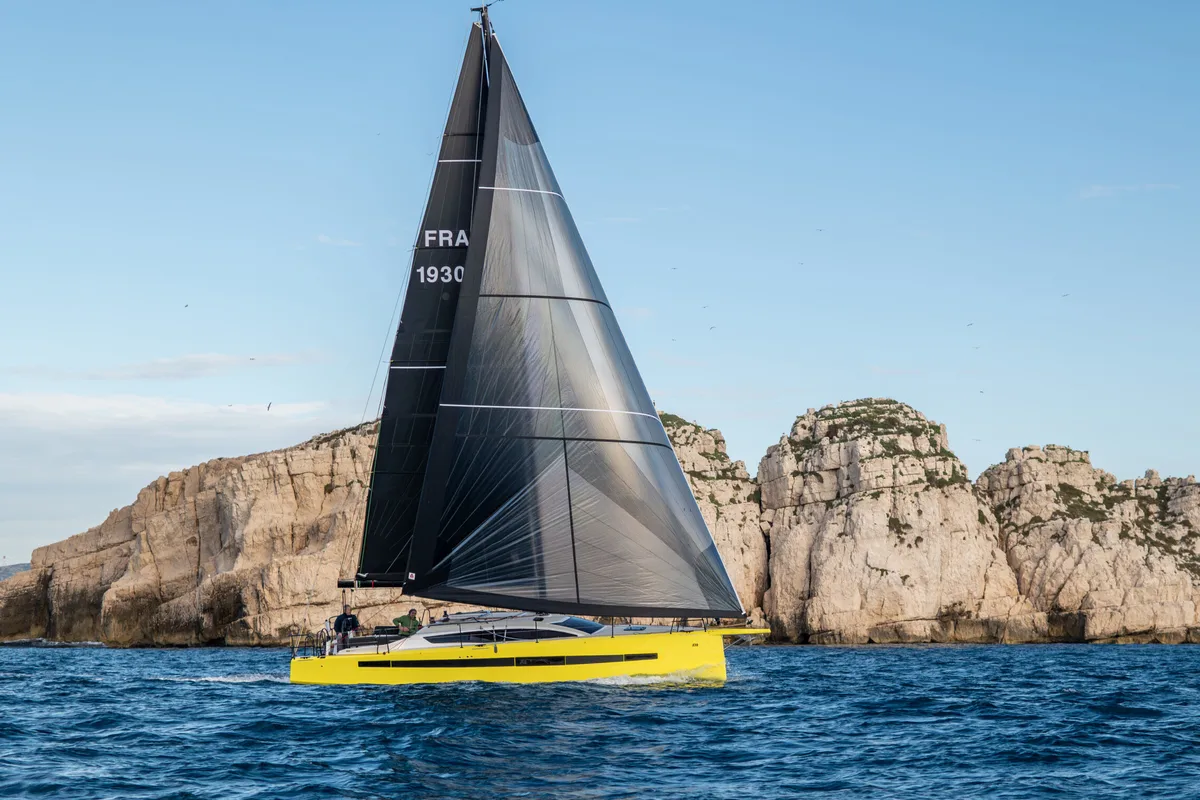 Exterior view of Kairos, a RM 1080 sailboat at La Rochelle, France