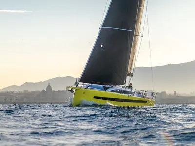 Exterior view of Kairos, a RM 1080 sailboat at La Rochelle, France