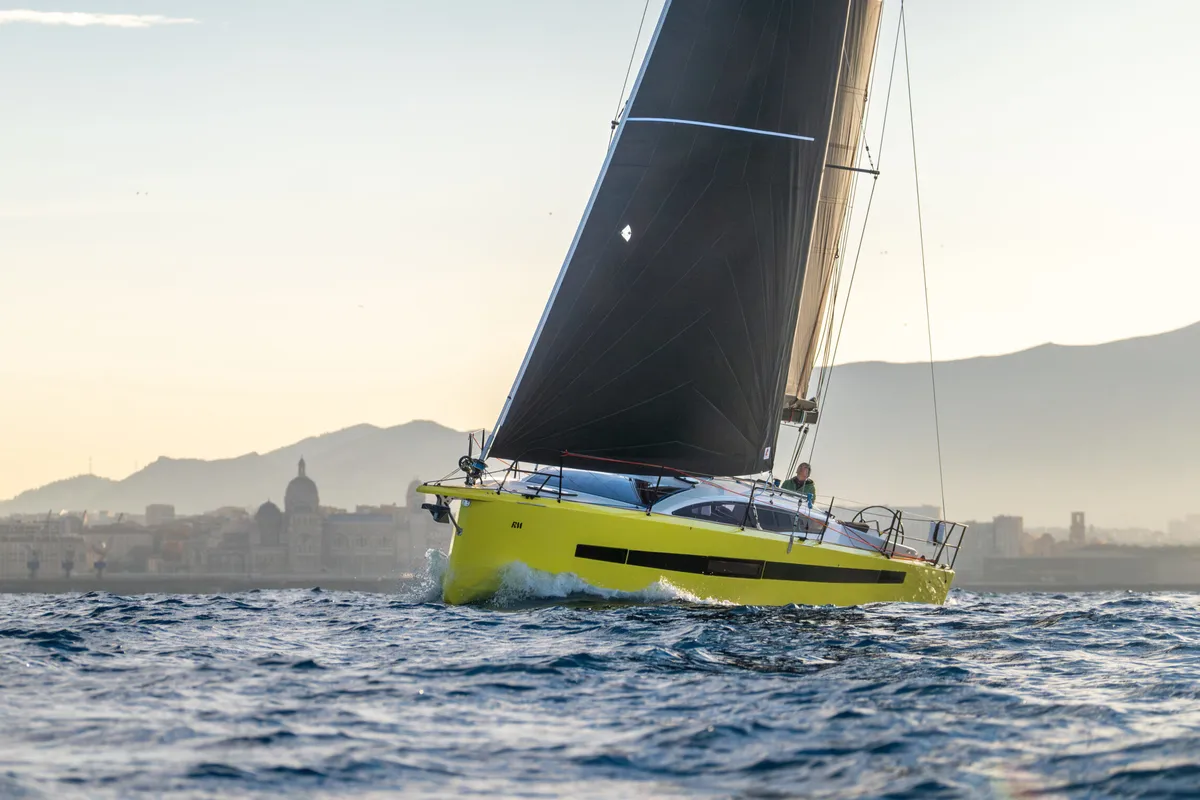 Exterior view of Kairos, a RM 1080 sailboat at La Rochelle, France