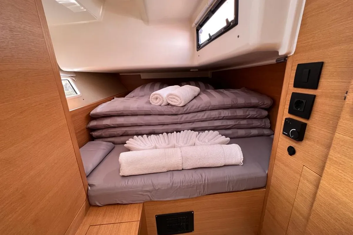 Cabin on Flora, a AD Boats Salona 46 sailboat at Kaštela, Croatia