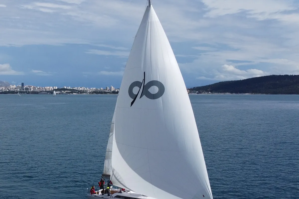 Exterior view of Flora, a AD Boats Salona 46 sailboat at Kaštela, Croatia
