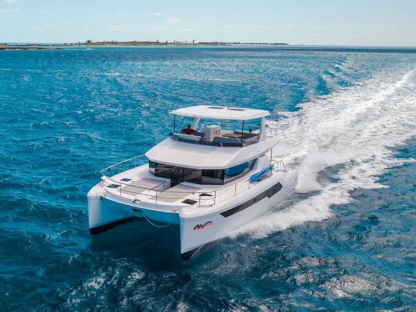Exterior view of Leopard 53 PC Club, a Leopard 53 PC catamaran at Road Town, British Virgin Islands