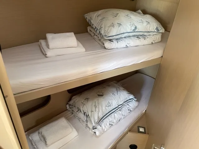 Cabin on Enjoy, a Beneteau Oceanis 40.1 sailboat at Seget Donji, Croatia