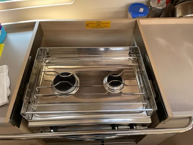 Galley of Enjoy, a Beneteau Oceanis 40.1 sailboat at Seget Donji, Croatia