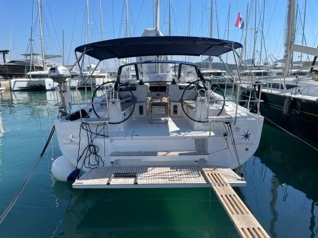 Exterior view of Enjoy, a Beneteau Oceanis 40.1 sailboat at Seget Donji, Croatia