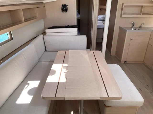 Salon of Enjoy, a Beneteau Oceanis 40.1 sailboat at Seget Donji, Croatia