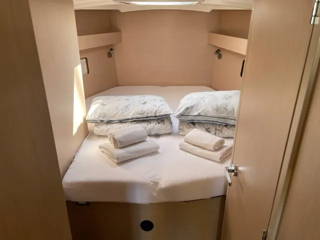 Cabin on Enjoy, a Beneteau Oceanis 40.1 sailboat at Seget Donji, Croatia