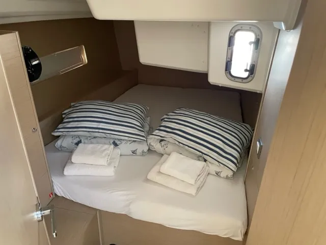 Cabin on Enjoy, a Beneteau Oceanis 40.1 sailboat at Seget Donji, Croatia