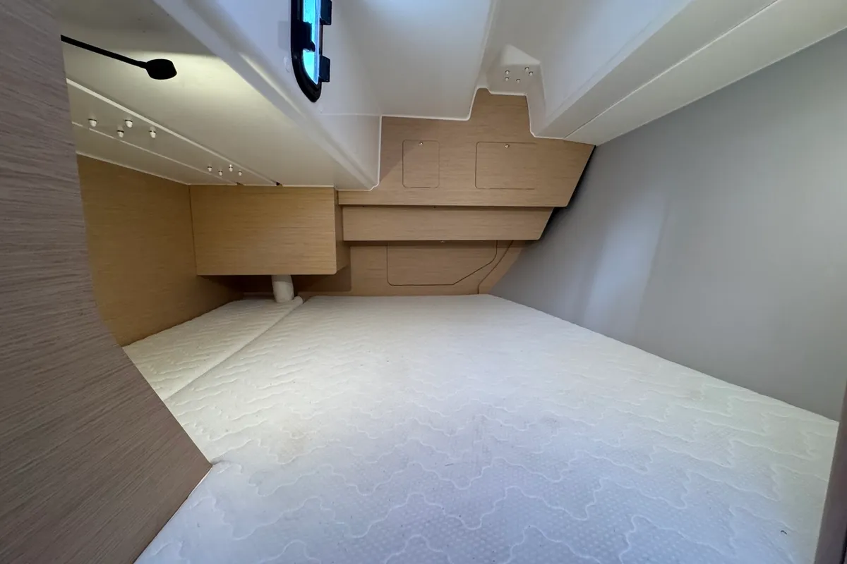 Cabin on Thais, a Dufour 37 sailboat at La Rochelle, France
