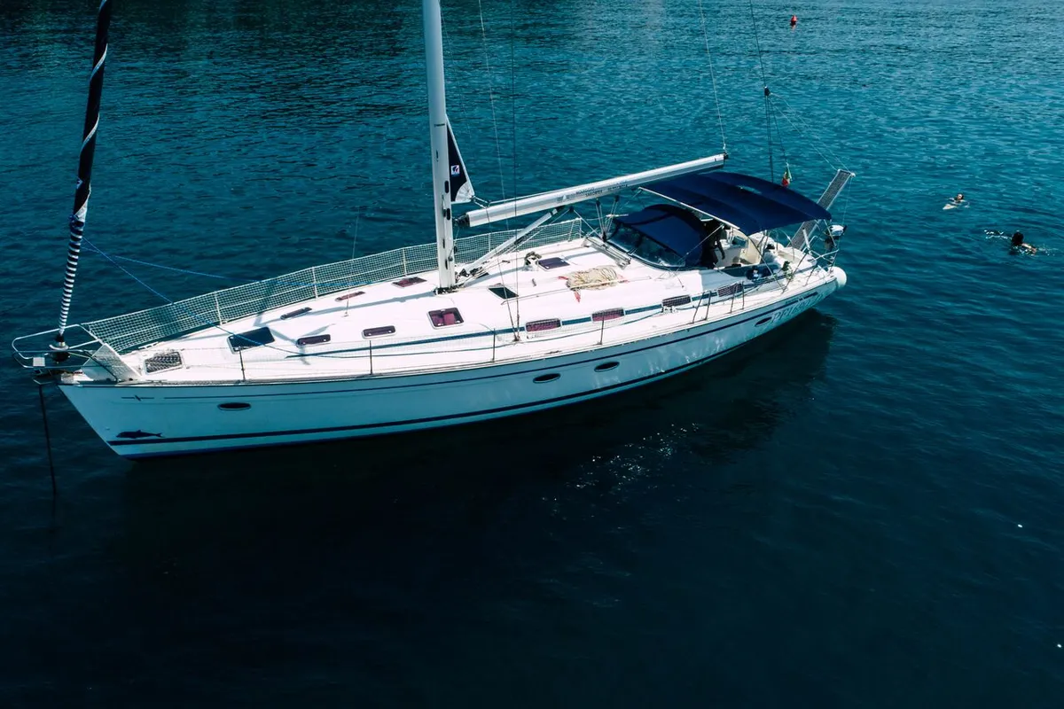 Exterior view of CARAIBIX, a Bavaria 50 Cruiser sailboat at Rosignano Solvay, Italy