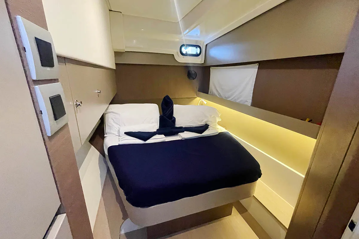 Cabin on Imy Austral_X, a Bali Catspace catamaran at Road Town, British Virgin Islands