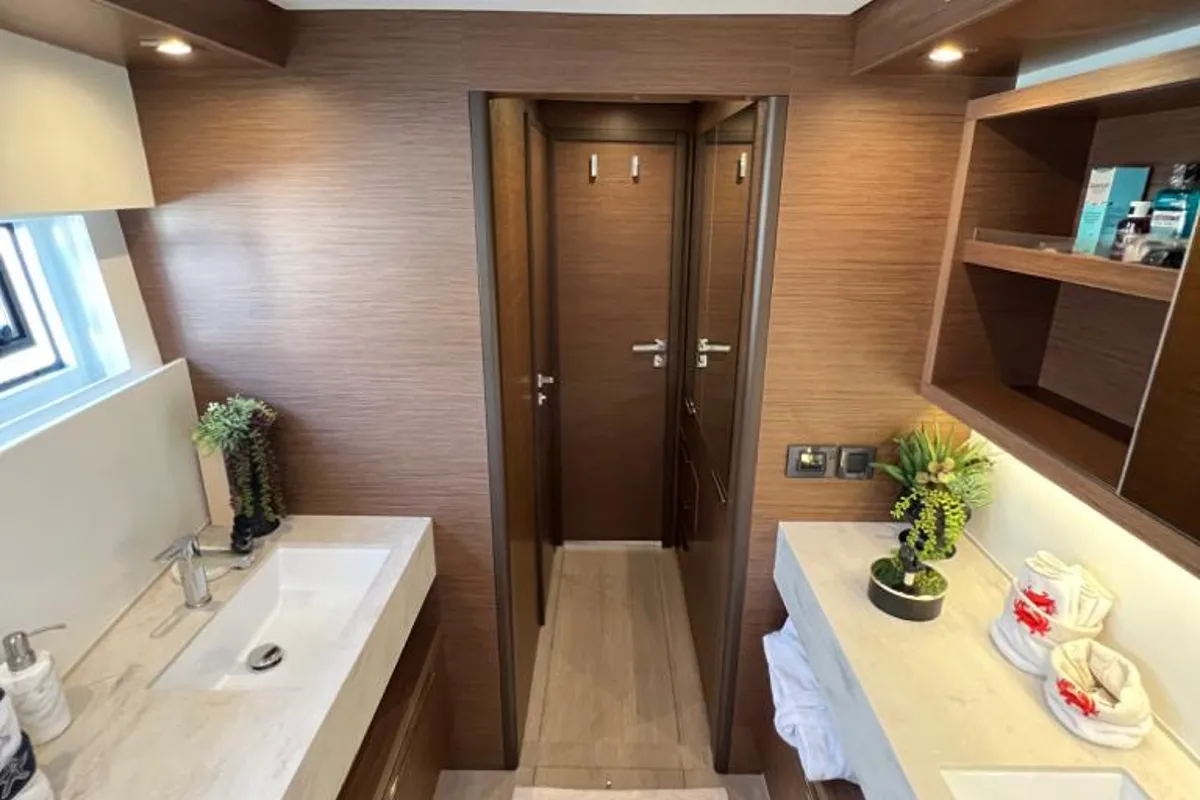 Head on Swice, a Lagoon 50 OW catamaran at Fethiye, Turkey