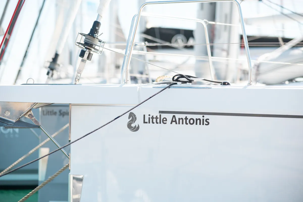 Little Antonis, a Beneteau Oceanis 40.1 sailboat at Kos, Greece