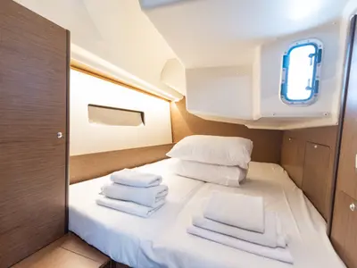 Cabin on Little Antonis, a Beneteau Oceanis 40.1 sailboat at Kos, Greece