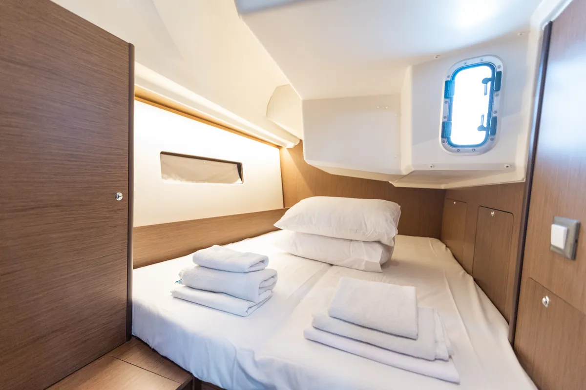 Cabin on Little Antonis, a Beneteau Oceanis 40.1 sailboat at Kos, Greece