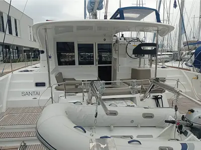 Santai, a Lagoon 40 catamaran at Seget Donji, Croatia
