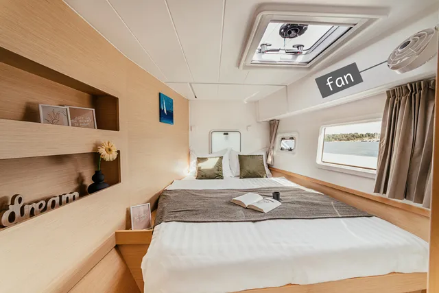 Cabin on AMELIA, a Lagoon 42 catamaran at Grad Šibenik, Croatia