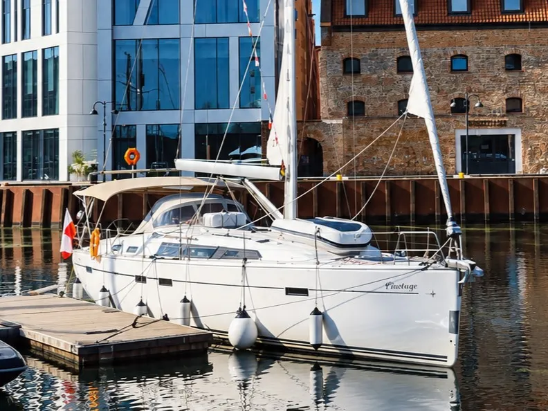 Pinotage, a Bavaria 51 Cruiser sailboat at Gdańsk, Poland
