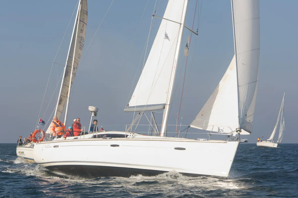 Exterior view of Andrea, a Beneteau Oceanis 43 sailboat at Heiligenhafen, Germany