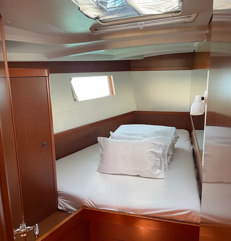 Cabin on Filomena, a Beneteau Oceanis 48 sailboat at Sukošan, Croatia
