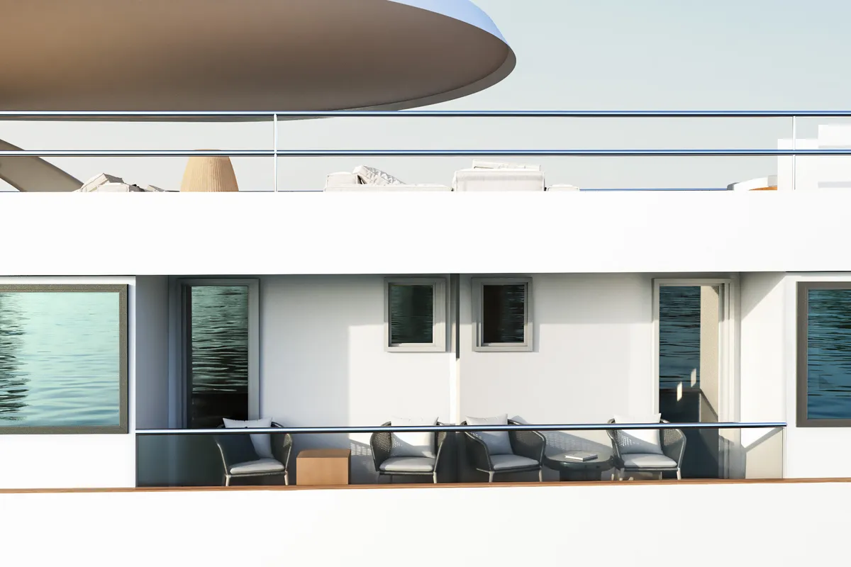 Deck of Premier, a Gulet Motoryacht motor yacht at Split, Croatia
