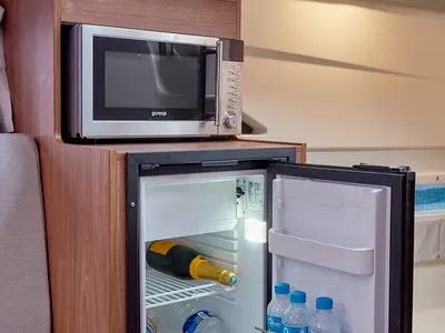 Galley of Summer Dream, a Quicksilver Activ 875 Sundeck motorboat at Tribunj, Croatia