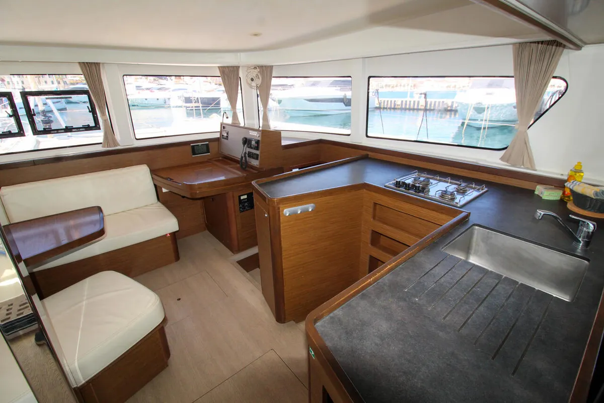 Galley of Poppy, a Lagoon 42 catamaran at Split, Croatia