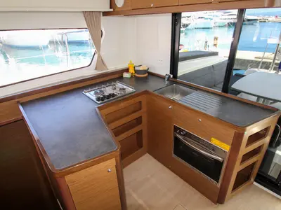 Galley of Poppy, a Lagoon 42 catamaran at Split, Croatia