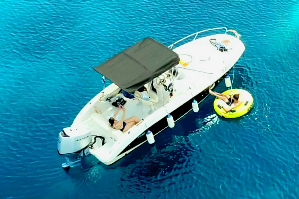 Exterior view of Dory, a Sessa Marine Key Largo 24 motorboat at Grad Trogir, Croatia